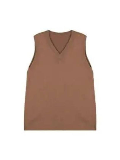 Gigi High Neck Virgin Wool Knit Top Camel Brown - MAX MARA - BALAAN 2