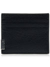 Grained Leather Card Wallet Black - BURBERRY - BALAAN 4