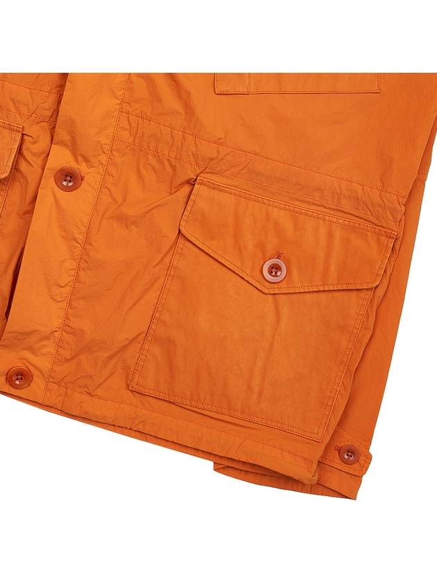 Mid Layer Flap Pocket Hooded Jacket Orange - TEN C - BALAAN 11