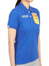 Women's Look Collar Short Sleeve PK Shirt Blue - HORN GARMENT - BALAAN 4