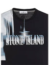 Motion Saturation One Garment Dyed Short Sleeve T-Shirt Black - STONE ISLAND - BALAAN 4