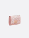 30 Montaigne Glycine Reverse Jacquard Half Wallet Pink - DIOR - BALAAN 3