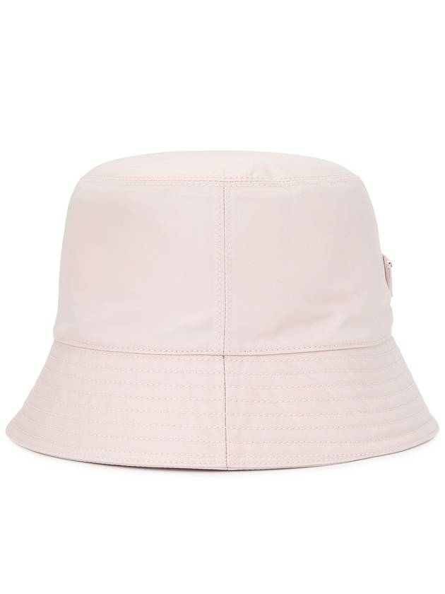 Re-Nylon Triangle Logo Bucket Hat Alabaster Pink - PRADA - BALAAN 5