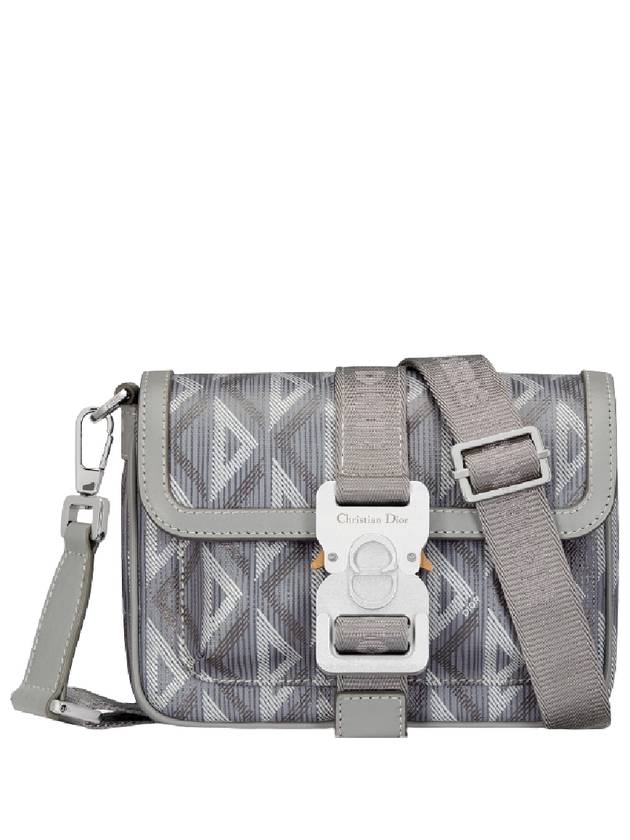 CD Diamond Canvas Hit The Road Mini Bag Grey - DIOR - BALAAN 1