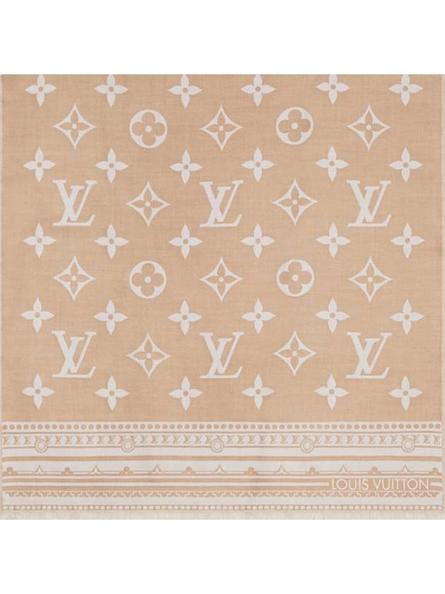 Amazingram Scarf Beige - LOUIS VUITTON - BALAAN 4