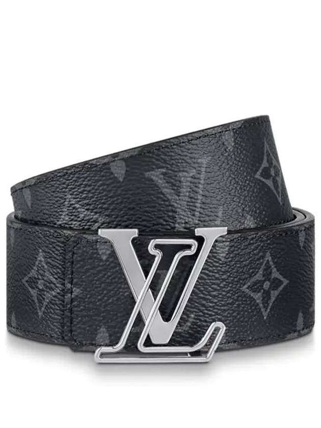 Men's LV Line Reversible Leather Belt Black Khaki - LOUIS VUITTON - BALAAN 2