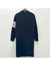 Classic Loopback 4-Bar Sweater Midi Dress Light Navy - THOM BROWNE - BALAAN 3