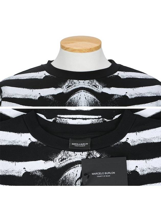 2062 1001 VILLARRICA Black White Sweatshirt - MARCELO BURLON - BALAAN 4