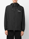 Men's Horseferry Logo Hooded Jacket Black - BURBERRY - BALAAN 5