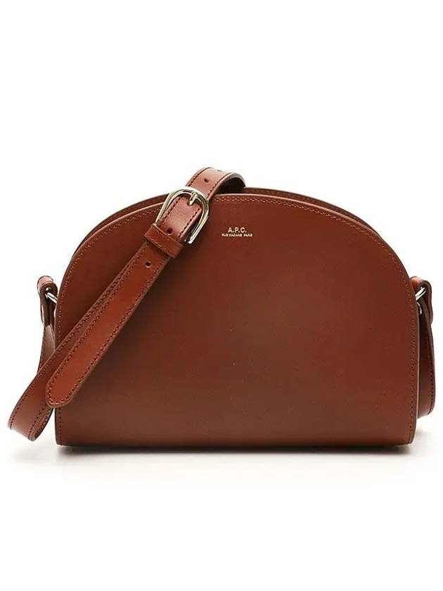 Demi Lune Half Moon Cross Bag Brown - A.P.C. - BALAAN.