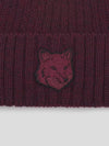 Wool Fox Head Beanie Red - MAISON KITSUNE - BALAAN 4