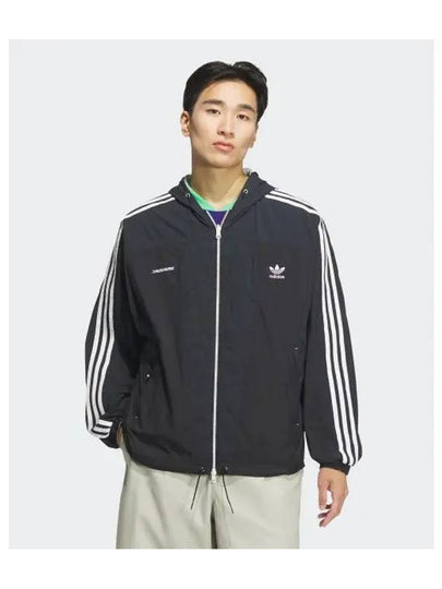 adidas x YESEYESEE Reversible Jacket Black Light Gray JN5816 - ADIDAS - BALAAN 2