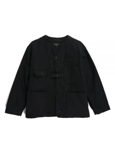 Shooting Jacket A Black Cotton Moleskin 23F1D061 NQ221 SD010 - ENGINEERED GARMENTS - BALAAN 1