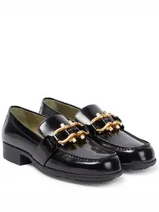 Leather Loafers Dark Green - BOTTEGA VENETA - BALAAN 2