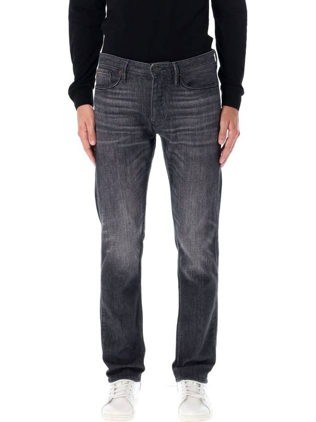 denim straight jeans black - EMPORIO ARMANI - BALAAN 2