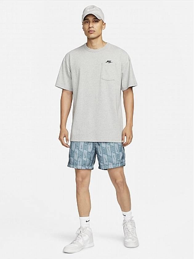 Men's Pocket Short Sleeve T-Shirt Grey - NIKE - BALAAN 4