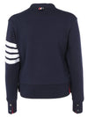 4-Bar Loopback Jersey Cardigan Navy - THOM BROWNE - BALAAN 3