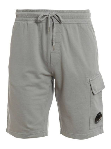 Men's Lens Patch Cargo Shorts Grey - CP COMPANY - BALAAN 1