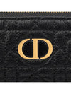 Caro Myrte Zipper Key Case Card Wallet Black - DIOR - BALAAN 6