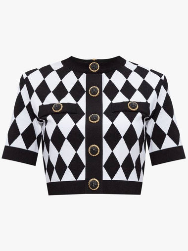 Balmain Top With Decorative Buttons, Women's, Black - BALMAIN - BALAAN 1