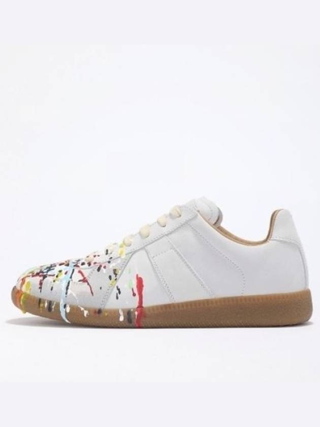 Replica Paint Drop Low Top Sneakers Grey - MAISON MARGIELA - BALAAN 3