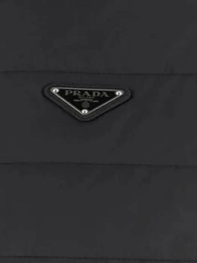 Triangle Logo Re-Nylon Padding Black - PRADA - BALAAN 4