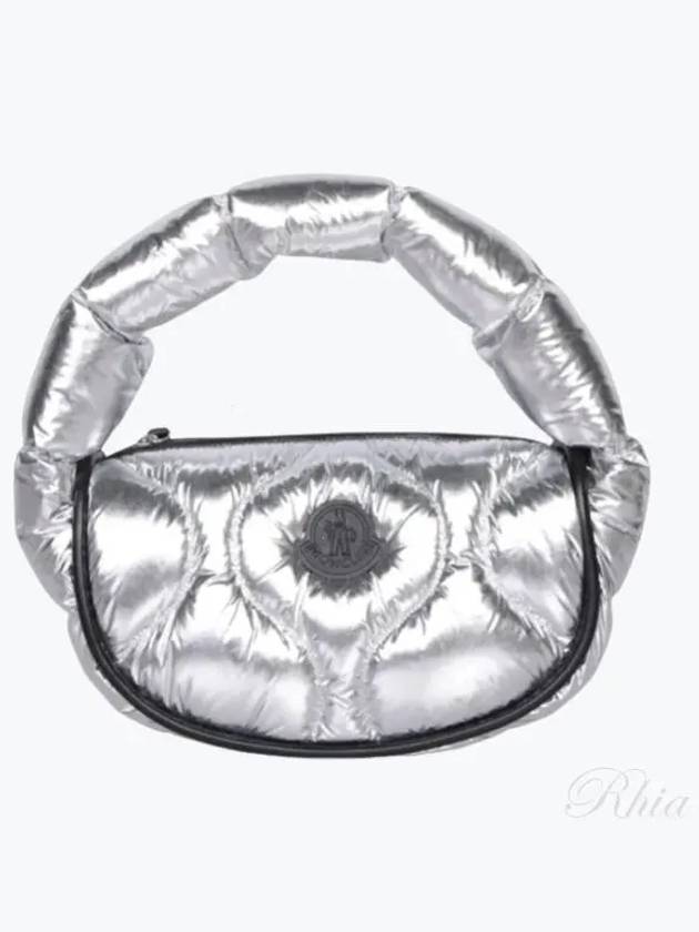 Delilah Hobo Shoulder Bag Silver - MONCLER - BALAAN 2