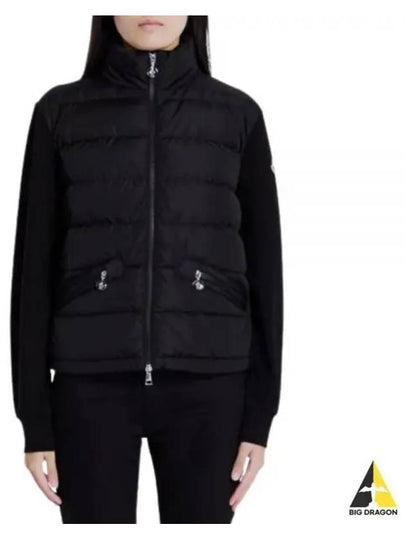 Women's Padding Zip-Up Sweatshirt Black - MONCLER - BALAAN 2