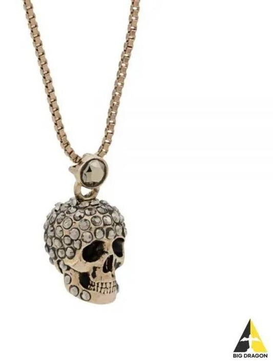 Skull Cubic Pendant Necklace Gold - ALEXANDER MCQUEEN - BALAAN 2