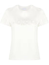 Embroidered Logo Short Sleeve T-Shirt White - MONCLER - BALAAN 1