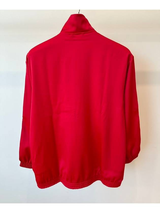 Oversized Track Top Jacket IP0700 Red WOMENS JP L XL - ADIDAS - BALAAN 4