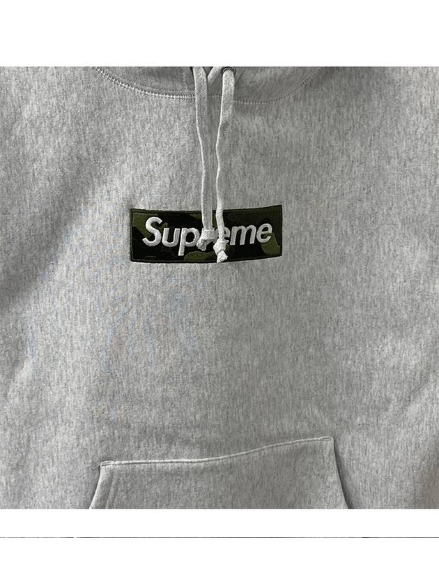 SW56 AG Box Logo Hooded Sweatshirt Ash Gray Men's TShirt TSH - SUPREME - BALAAN 5