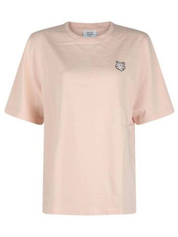 Bold Fox Head Patch Comfort Short Sleeve T-Shirt Pasture Rose - MAISON KITSUNE - BALAAN 1