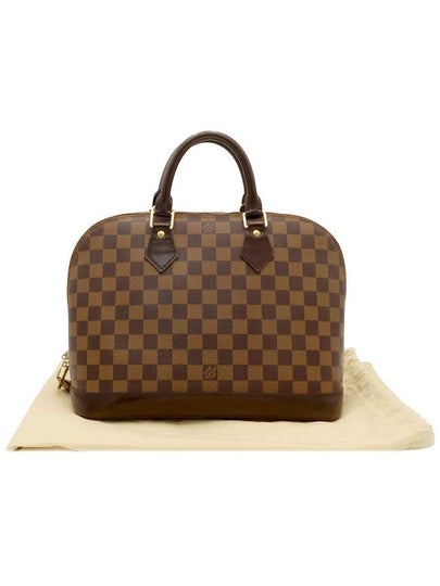 Damier Eben Canvas Alma PM Tote Bag N51131 - LOUIS VUITTON - BALAAN 2