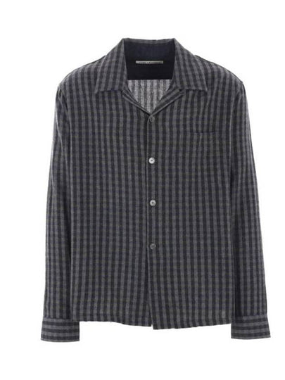 Husen Principal Check Rural Wool Long Sleeve Shirt - OUR LEGACY - BALAAN 2