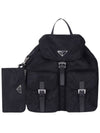 Re-Nylon Medium Backpack Black - PRADA - BALAAN 1