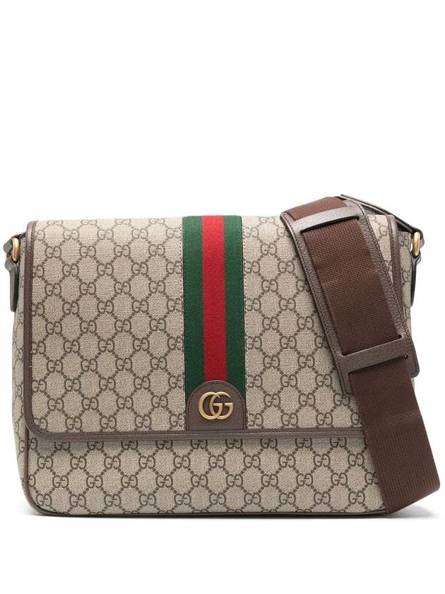 Men's Ophidia GG Cross Bag Beige Ebony - GUCCI - BALAAN 2