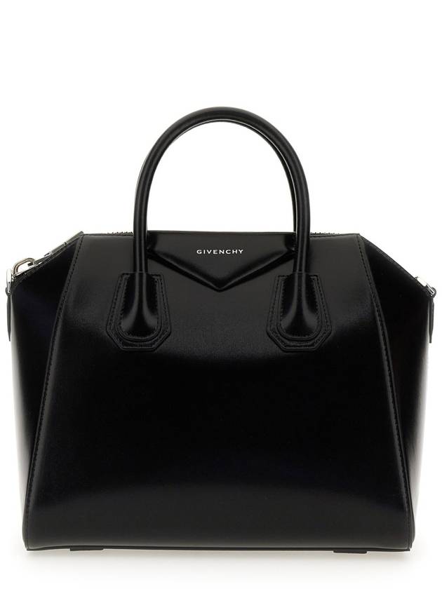 Antigona Leather Small Tote Bag Black - GIVENCHY - BALAAN 3