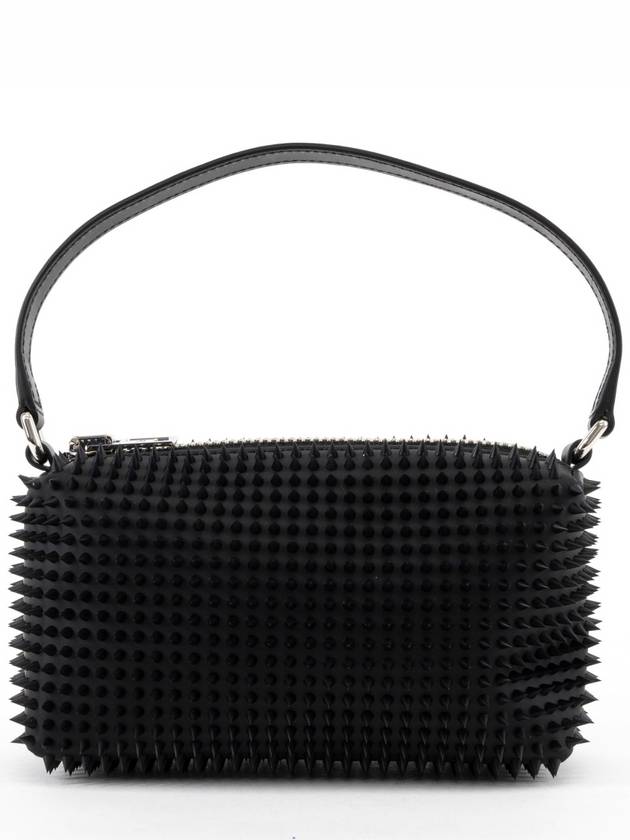 Heiress Rubberized Spike Pouch Bag Black - ALEXANDER WANG - BALAAN 2