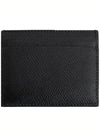 V Logo Signature Card Wallet Black - VALENTINO - BALAAN 4