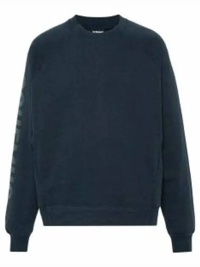 Le Typo Logo Print Cotton Sweatshirt Navy - JACQUEMUS - BALAAN 2