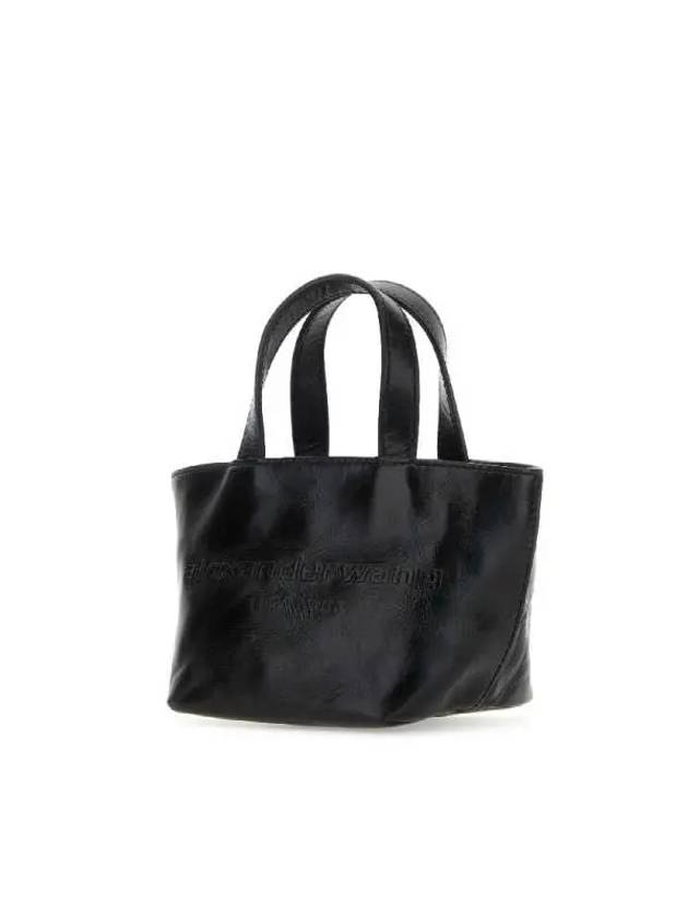 mini Punch logo embossed leather tote bag - ALEXANDER WANG - BALAAN 3