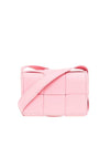 Intrecciato Cassette Small Cross Bag Pink - BOTTEGA VENETA - BALAAN 1