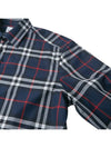 Men's Vintage Check Long Sleeve Shirt Navy - BURBERRY - BALAAN 5