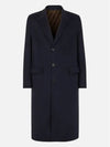 Men's FF Motifwool Single Coat Blue - FENDI - BALAAN 3