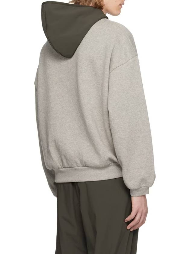 Men s Bonding Logo Fleece Hood Gray 202SP244313F - FEAR OF GOD ESSENTIALS - BALAAN 3