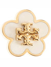 Kira Flower Stud Earrings White Gold - TORY BURCH - BALAAN 5