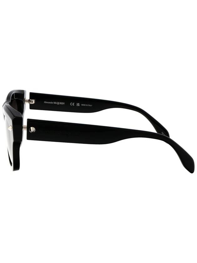 Sunglasses AM0425S 001 001 BLACK BLACK GRAY - ALEXANDER MCQUEEN - BALAAN 4