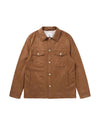 Men's Suede Outer Long Sleeves Shirt Camel - SOLEW - BALAAN 2