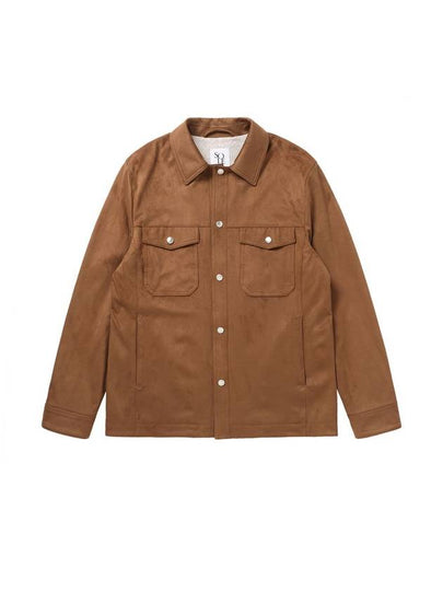 Suede Outer Jacket Camel - SOLEW - BALAAN 2